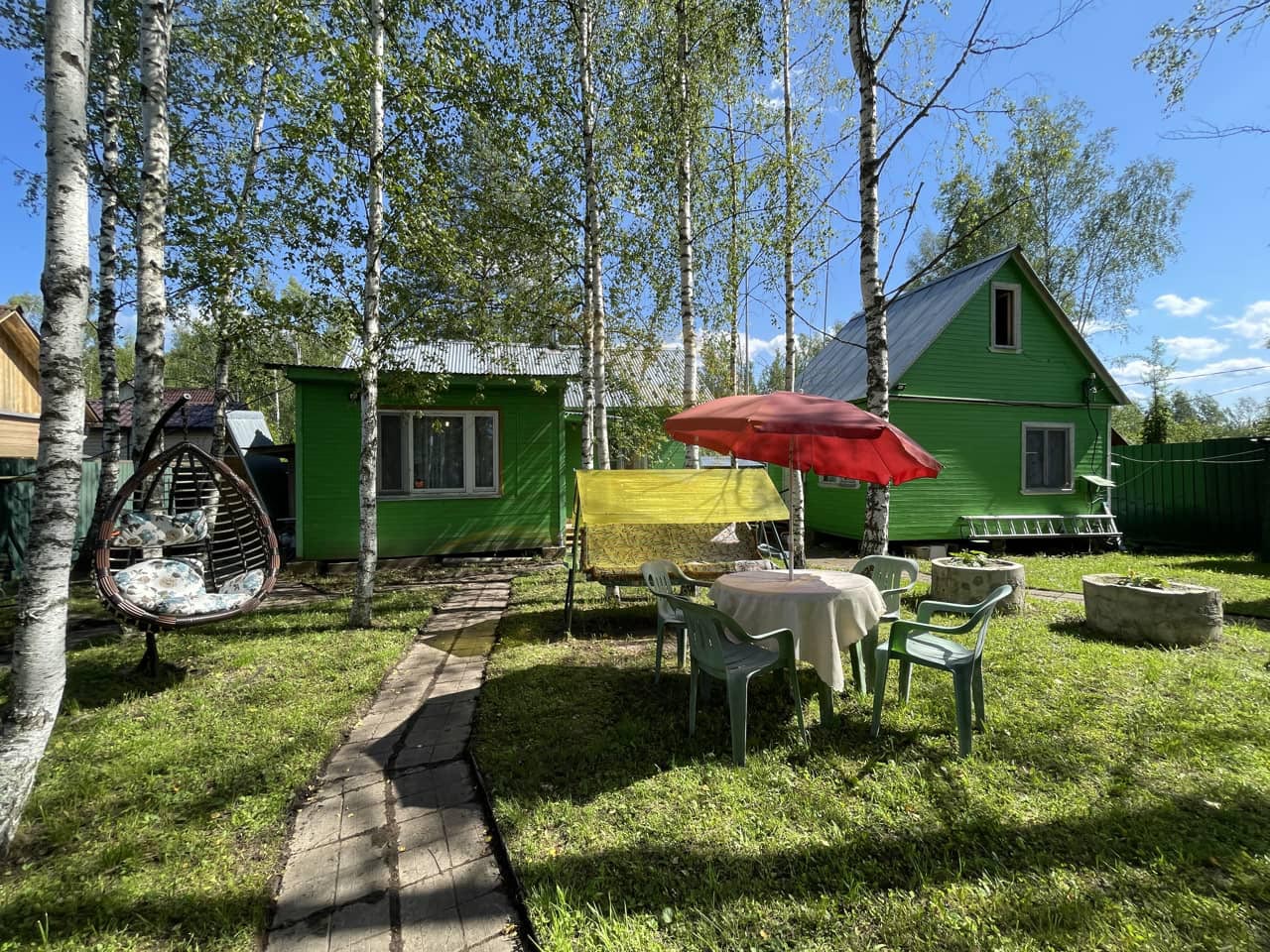 Дача 6 соток с двумя домами, бассейном и мебелью — СНТ "Экспресс", Дмитровский округ / 2500000 руб. / КварталСити